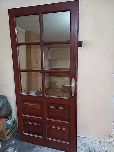 Dryers: Drvena sobna vrata sa staklenim panelima i štokom - Materijal: puno at lalafo.rs — 1 Dryers: Drvena sobna vrata sa staklenim panelima i štokom - Materijal: puno — 1