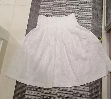 Bela pamučna suknja sa vezom (broderie anglaise) - Kroj: A-linija na lalafo.rs — 3 Bela pamučna suknja sa vezom (broderie anglaise) - Kroj: A-linija — 3