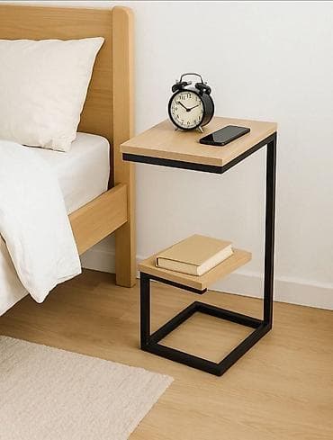 Noćni stočić – moderan industrijski dizajn - Oblik: „C“ konstrukcija na lalafo.rs Noćni stočić – moderan industrijski dizajn - Oblik: „C“ konstrukcija