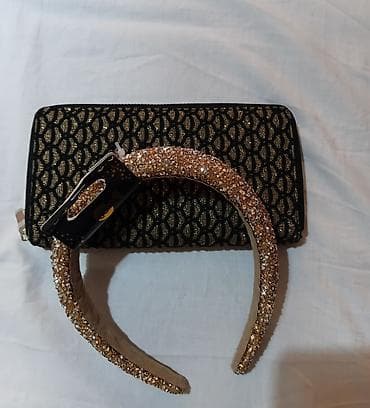 Elegantni set modnih aksesoara: rajf sa kristalima + pismo torbica - na lalafo.rs Elegantni set modnih aksesoara: rajf sa kristalima + pismo torbica -