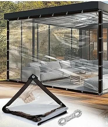 Providna PVC zavesa/cerada za terase, pergole i bašte 3x4,3700 4x6 na lalafo.rs — 1 Providna PVC zavesa/cerada za terase, pergole i bašte 3x4,3700 4x6 — 1