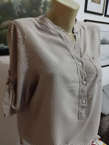 Bež bluza na bele tufnice at lalafo.rs — 1 Bež bluza na bele tufnice — 1