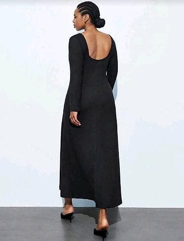 🖤 Elegantna crna midi haljina sa šlicem 🖤 Bezvremenski komad koji na lalafo.rs — 3 🖤 Elegantna crna midi haljina sa šlicem 🖤 Bezvremenski komad koji — 3