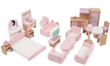 Cradles: Drvena kućica za lutke – dvospratna, sa kompletnim nameštajem - at lalafo.rs — 4 Cradles: Drvena kućica za lutke – dvospratna, sa kompletnim nameštajem - — 4