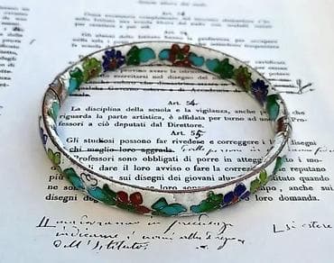 Vintage Champleve Cloisonne emajlirana narukvica sa šarkama. Vintage na lalafo.rs — 4 Vintage Champleve Cloisonne emajlirana narukvica sa šarkama. Vintage — 4