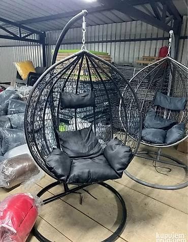 Viseća jajasta fotelja sa stalkom – za terasu, vrt ili dnevni boravak na lalafo.rs — 6 Viseća jajasta fotelja sa stalkom – za terasu, vrt ili dnevni boravak — 6