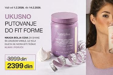 NutriPlus zamenski obrok – proteinski šejk sa ukusom vanile, namenjen na lalafo.rs NutriPlus zamenski obrok – proteinski šejk sa ukusom vanile, namenjen