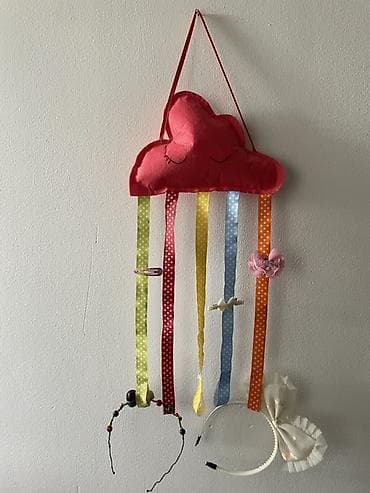 Zidni držač za gumice, šnale i trake za kosu – dekorativni organizer u na lalafo.rs — 2 Zidni držač za gumice, šnale i trake za kosu – dekorativni organizer u — 2