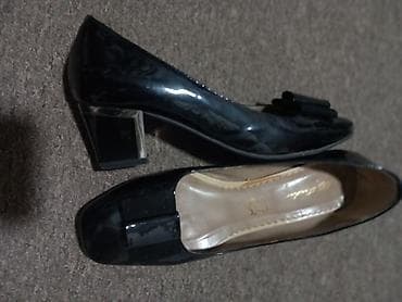 Ženske salonke od prirodne kože, lak crne boje. - Gornjište: lakirana na lalafo.rs — 6 Ženske salonke od prirodne kože, lak crne boje. - Gornjište: lakirana — 6