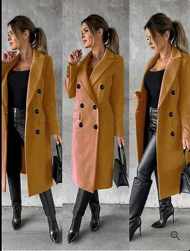 Ženski kaput – duži, elegantan, dvoredno kopčanje - Kroj: klasičan na lalafo.rs — 1 Ženski kaput – duži, elegantan, dvoredno kopčanje - Kroj: klasičan — 1