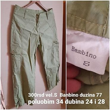 Bambino ženske pantalone – veličina S - Boja: svetlo zelena - Kroj na lalafo.rs — 1 Bambino ženske pantalone – veličina S - Boja: svetlo zelena - Kroj — 1