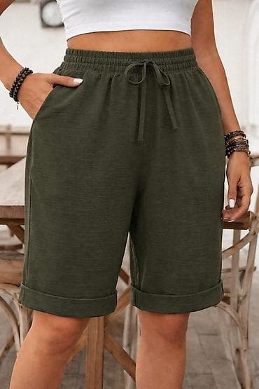 Shorts, Britches: Ženske bermude – udoban casual kroj - Dužina do kolena sa podvrnutim at lalafo.rs — 4 Shorts, Britches: Ženske bermude – udoban casual kroj - Dužina do kolena sa podvrnutim — 4