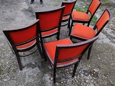 Set od 6 stolica sa tapaciranim sedištima i naslonima. - Materijal na lalafo.rs — 3 Set od 6 stolica sa tapaciranim sedištima i naslonima. - Materijal — 3