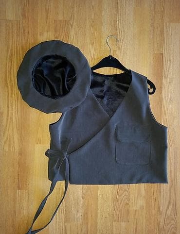 prsluk jaknica mango u: Komplet: prsluk na preklop + kapa (beretka) - Boja: tamnosiva - na lalafo.rs — 3 prsluk jaknica mango u: Komplet: prsluk na preklop + kapa (beretka) - Boja: tamnosiva - — 3