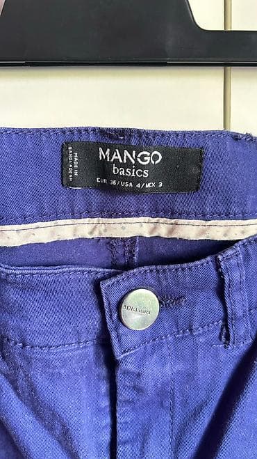 Mango pantalone, indigo boja, fantasticne, imaju elastin, vel 36 na lalafo.rs — 4 Mango pantalone, indigo boja, fantasticne, imaju elastin, vel 36 — 4