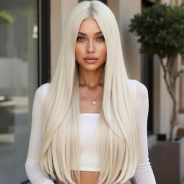 Perika – duga ravna platinasto plava (60 cm / 24 inča) - Dužina: 60 na lalafo.rs Perika – duga ravna platinasto plava (60 cm / 24 inča) - Dužina: 60