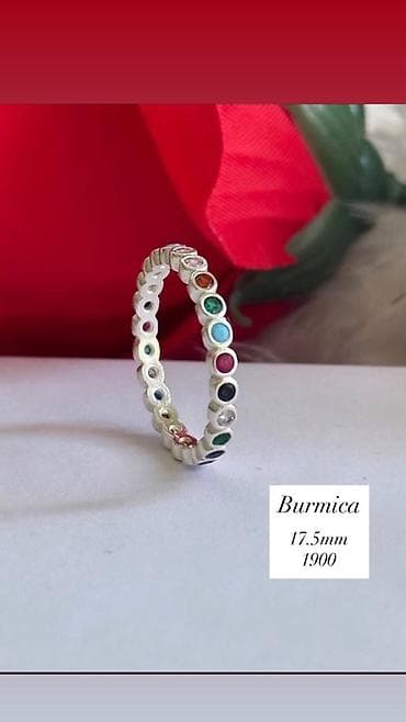 Burma prsten – prom. 17.5 mm - Elegantan tanki prsten sa kružnim na lalafo.rs Burma prsten – prom. 17.5 mm - Elegantan tanki prsten sa kružnim