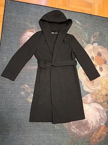 ZARA Women kaput s kapuljačom - Boja: crna - Model: ravni kroj na lalafo.rs — 3 ZARA Women kaput s kapuljačom - Boja: crna - Model: ravni kroj — 3