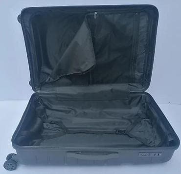 Travel suitcases and bags: Veliki kofer na točkiće – tamnosiva boja - Tvrda spoljašnjost sa at lalafo.rs — 3 Travel suitcases and bags: Veliki kofer na točkiće – tamnosiva boja - Tvrda spoljašnjost sa — 3