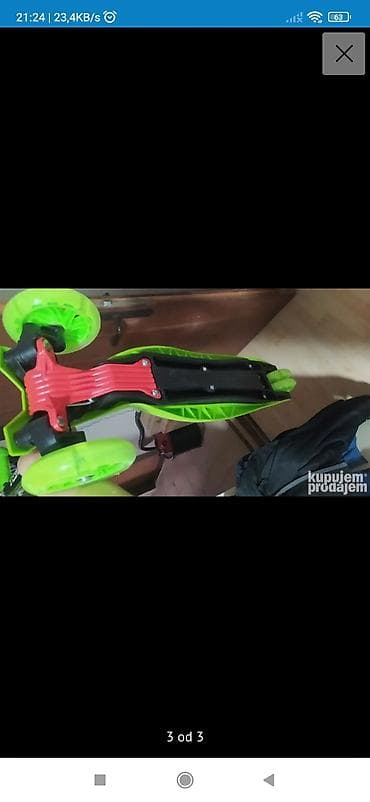 Sports & Leisure: Dečiji trotinet sa 3 točka – zeleni - Tip: trotinet za decu sa tri at lalafo.rs — 1 Sports & Leisure: Dečiji trotinet sa 3 točka – zeleni - Tip: trotinet za decu sa tri — 1