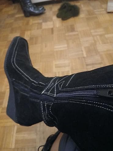 Cizme od koze prevrnute rucni rad kupljene u veneziji jednom obuvene na lalafo.rs — 6 Cizme od koze prevrnute rucni rad kupljene u veneziji jednom obuvene — 6