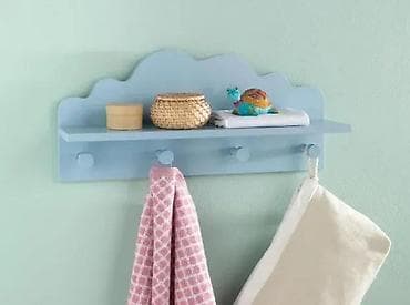 Kids' furniture: Zidna polica sa kukicama – „oblaci“ - Dekorativna polica za dečiju at lalafo.rs — 2 Kids' furniture: Zidna polica sa kukicama – „oblaci“ - Dekorativna polica za dečiju — 2