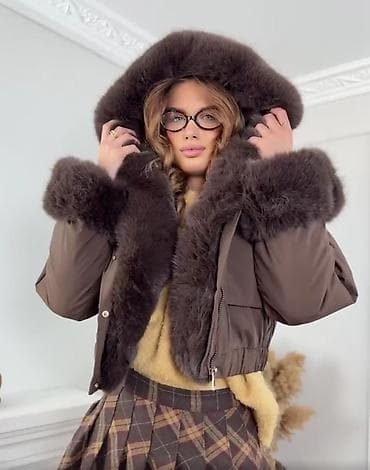 dve suknje po: Kratka ženska jakna sa krznom – čokoladno braon - Model: puf jakna na lalafo.rs — 3 dve suknje po: Kratka ženska jakna sa krznom – čokoladno braon - Model: puf jakna — 3