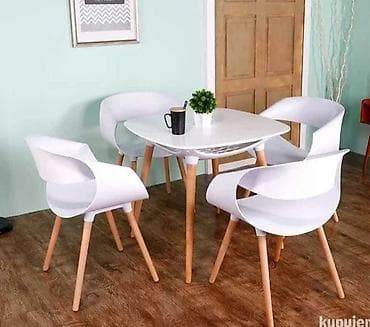 Set za trpezariju – sto sa 4 stolice, moderan skandi dizajn - Sto na lalafo.rs — 2 Set za trpezariju – sto sa 4 stolice, moderan skandi dizajn - Sto — 2