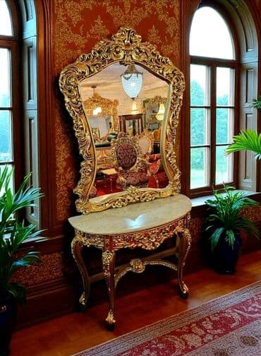 Antique Decor: 064/33-33-554.Ogledalo sa konzolom u baroknom stilu, izrađeno od at lalafo.rs — 2 Antique Decor: 064/33-33-554.Ogledalo sa konzolom u baroknom stilu, izrađeno od — 2