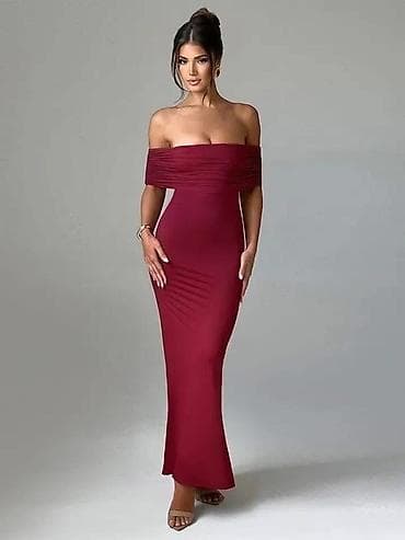 🔥Elegantna duga haljina s golim ramenima i otvorenim leđima - Kroj na lalafo.rs — 2 🔥Elegantna duga haljina s golim ramenima i otvorenim leđima - Kroj — 2