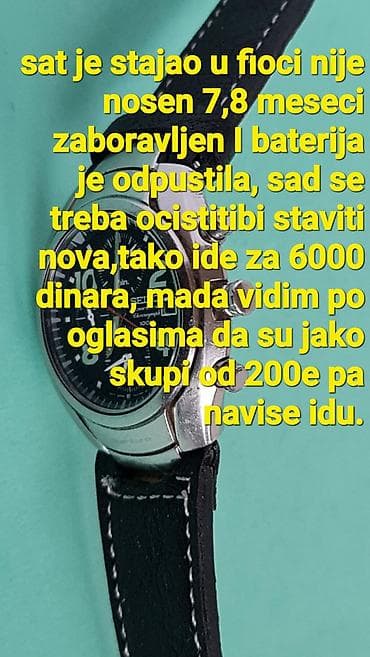 Seiko Sportura Chronograph 100M ručni sat - Model: Seiko Sportura na lalafo.rs — 5 Seiko Sportura Chronograph 100M ručni sat - Model: Seiko Sportura — 5