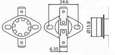 Termostati za veš mašine: Termostat KSD301, 90°C, 250V/10A, NC (normalno zatvoren) Opis: - na lalafo.rs — 3 Termostati za veš mašine: Termostat KSD301, 90°C, 250V/10A, NC (normalno zatvoren) Opis: - — 3