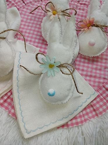 Set dekorativnih držača za salvete – zečići - Ručno rađeni držači u na lalafo.rs — 3 Set dekorativnih držača za salvete – zečići - Ručno rađeni držači u — 3