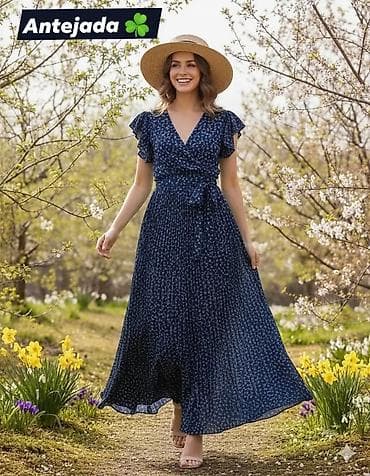 Lagana letnja maxi haljina s preklopom – Antejada - Kroj: V-izrez sa na lalafo.rs — 2 Lagana letnja maxi haljina s preklopom – Antejada - Kroj: V-izrez sa — 2