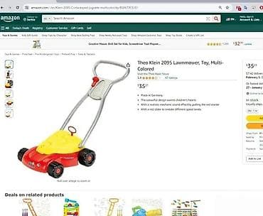 Toy Vehicles & Accessories: Dečija igračka – kosilica za travu Klein - Realističan dizajn u at lalafo.rs — 7 Toy Vehicles & Accessories: Dečija igračka – kosilica za travu Klein - Realističan dizajn u — 7