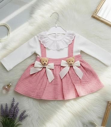 🧸 Pamučna haljinica za bebe 🧸 Neodoljiva kombinacija u jednom komadu! at lalafo.rs 🧸 Pamučna haljinica za bebe 🧸 Neodoljiva kombinacija u jednom komadu!