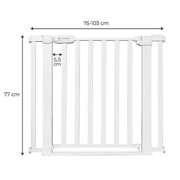 Sigurnosna kapija za decu/pse – podesiva širina 75–103 cm, visina 77 na lalafo.rs Sigurnosna kapija za decu/pse – podesiva širina 75–103 cm, visina 77