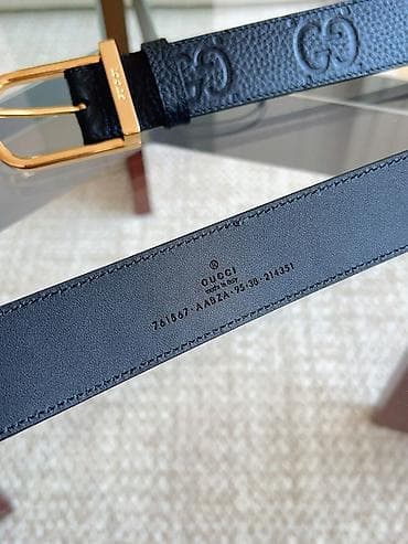 Gucci kožni kaiš – crna zrnasta (pebble) koža sa utisnutim na lalafo.rs — 7 Gucci kožni kaiš – crna zrnasta (pebble) koža sa utisnutim — 7