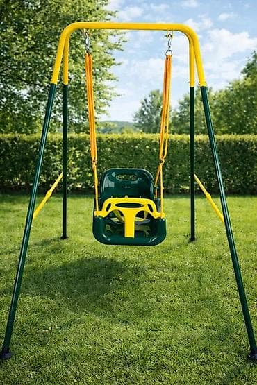 Dečija ljuljaška za dvorište sa ramom - Stabilan metalni ram u obliku na lalafo.rs Dečija ljuljaška za dvorište sa ramom - Stabilan metalni ram u obliku