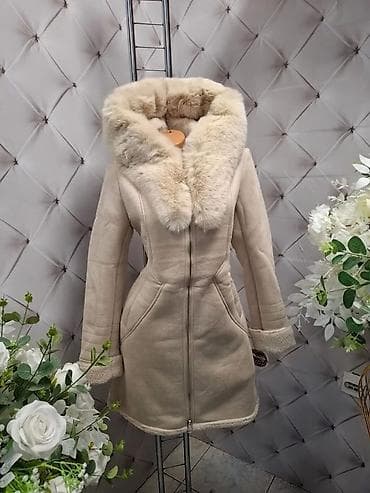 kozna jakna sa: Ženska zimska jakna/kaput sa krznom, bež nijansa. - Model do sredine na lalafo.rs — 4 kozna jakna sa: Ženska zimska jakna/kaput sa krznom, bež nijansa. - Model do sredine — 4