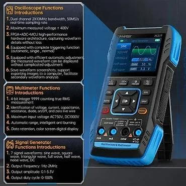 FNIRSI 2C23T Digitalni Osciloskop Multimetar + Sonda P6100 + Dodatna na lalafo.rs — 3 FNIRSI 2C23T Digitalni Osciloskop Multimetar + Sonda P6100 + Dodatna — 3