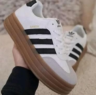 Platform patike inspirisane modelom Adidas Samba - Dizajn sa tri na lalafo.rs — 4 Platform patike inspirisane modelom Adidas Samba - Dizajn sa tri — 4