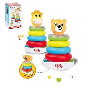 Didaktička igračka – slagalica sa šarenim prstenovima i figurom na lalafo.rs Didaktička igračka – slagalica sa šarenim prstenovima i figurom