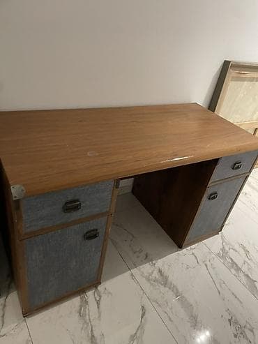 Office Furniture: Radni sto sa dve bočne komode - Materijal: masivno drvo/iverica sa at lalafo.rs — 1 Office Furniture: Radni sto sa dve bočne komode - Materijal: masivno drvo/iverica sa — 1