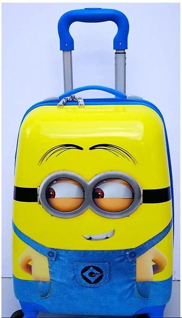 Dečji kofer na točkiće – motiv Minion - Tvrda školjka sa sjajnom na lalafo.rs — 1 Dečji kofer na točkiće – motiv Minion - Tvrda školjka sa sjajnom — 1