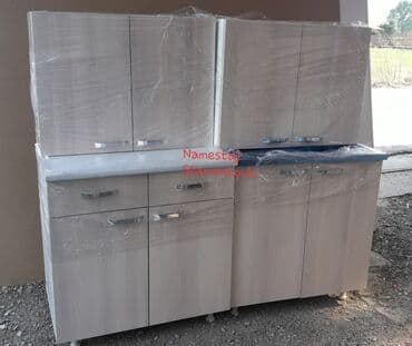 Kitchen furniture: Kuhinja od iverice 2m sa prohromskim limom i radnom plocom. Moze se at lalafo.rs — 6 Kitchen furniture: Kuhinja od iverice 2m sa prohromskim limom i radnom plocom. Moze se — 6