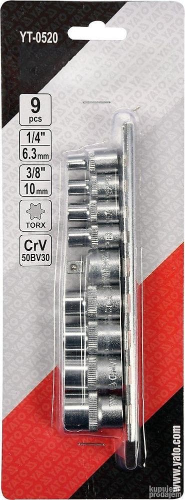 Toreks gedore set – PROFI (E5-E16) – YATO Proizvedeno u Poljskoj na lalafo.rs — 2 Toreks gedore set – PROFI (E5-E16) – YATO Proizvedeno u Poljskoj — 2