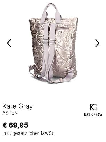 KATE GRAY prelepa torba/ranac (može i za lap-top) nova u orig na lalafo.rs — 5 KATE GRAY prelepa torba/ranac (može i za lap-top) nova u orig — 5