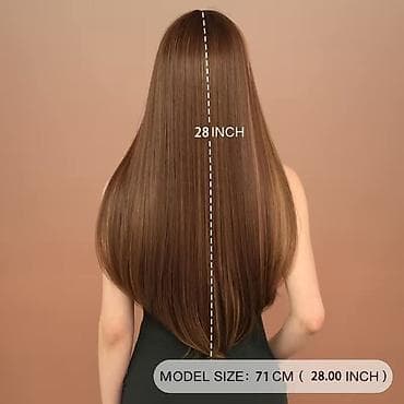 Wigs & Hair extensions: Perika – duga ravna kosa sa šiškama, svetlo braon nijansa - Stil at lalafo.rs — 4 Wigs & Hair extensions: Perika – duga ravna kosa sa šiškama, svetlo braon nijansa - Stil — 4