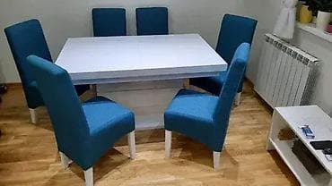 Furniture: Trpezarijski sto "Linija" Opis: Sto od medijapana, boja po želji at lalafo.rs — 1 Furniture: Trpezarijski sto "Linija" Opis: Sto od medijapana, boja po želji — 1